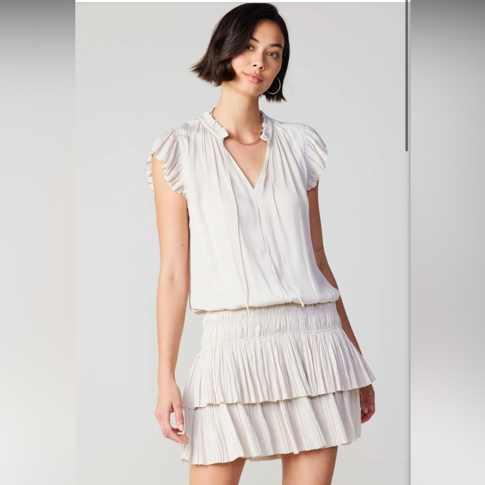 Current Air Pleated Skirt Mini Dress